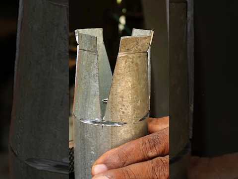Pipe & Square Tube Joint Without Connector #Pipe #tube #joint #welding