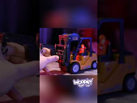 WOOPIE Zdalnie Sterowany Wózek Widłowy 2w1 Dźwig RC - Skala 1:24