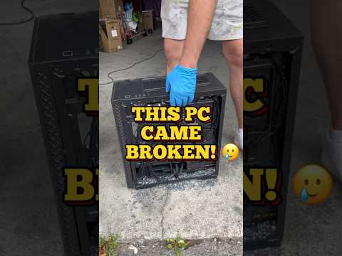This pc came BROKEN! 🥲 #pcrepair #techvideo #pcgaming #pcbuild #gaming