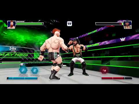 WWE Mayhem - Sheamus vs X Pac Gameplay.