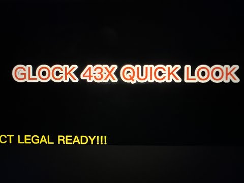 GLOCK 43X QUICK LOOK!!