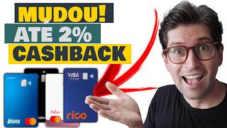 ✅ FACÍL APROVAÇÃO Top 4 melhores Cartões de Crédito com CASHBACK PARA INICIANTES