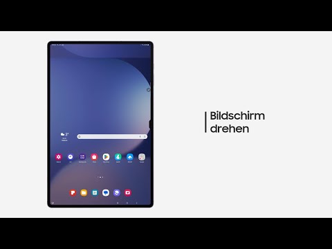 Galaxy Tablet: Bildschirm drehen