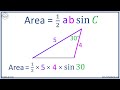 Triangle Area and Angle Concepts