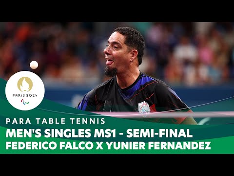 Federico Falco X Yunier Fernandez -Men's Singles MS1 SF | Para Table Tennis - Paris 2024 Paralympics