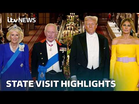 Pageantry and politics: Watch the highlights from President Trump's second state visit | ITV News
