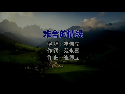 难舍的情缘-崔伟立-伴奏 KARAOKE