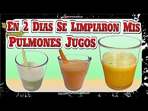 Jugos para Limpiar Pulmones de Fumadores- en 2 Días mis Pulmones se Limpiaron Gracias a estos Jugos