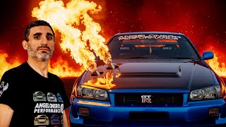 MODIFICA ASSURDA: SCARICO DAL COFANO SULLA SKYLINE R34 900 CAVALLI! ILLEGALE MA +200 HP