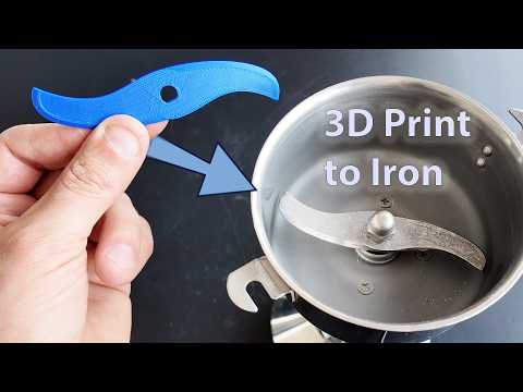 Melting Iron in a Microwave to Cast a Grinder Blade!