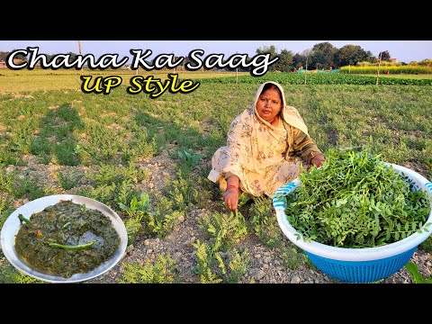 पूर्वजों के जमाने की तरह बनाएं चना का साग जो आप कभी नही खाए होंगे  UP Style Chana ka Saag