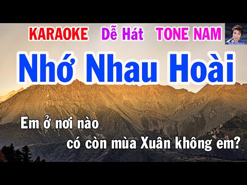 Karaoke Nhớ Nhau Hoài Tone Nam Nhạc Sống gia huy beat