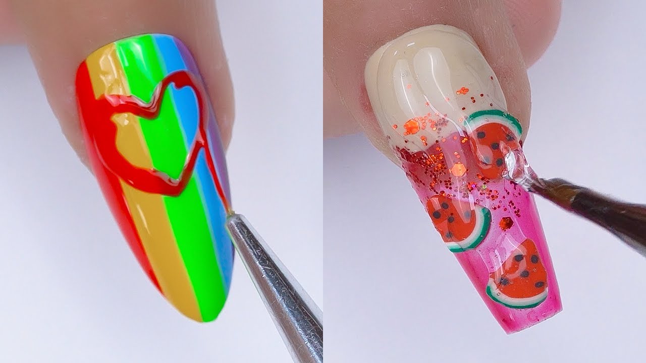 The Best Nail Art Tutorial | Nails Art Ideas | Rainbow Nails