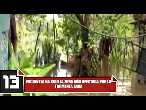 Escuintla ha sido la zona más afectada por la tormenta Sara