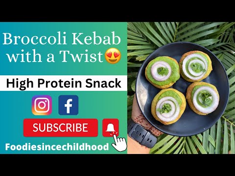 Broccoli Kebabs | Healthy Snacks | Airfryer Recipes| Easy & Quick Protein Meals | FSC Cooks |