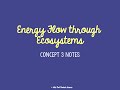 Energy Flow and Ecosystem Dynamics
