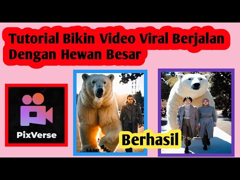 Tutorial Bikin Video Viral Berjalan Dengan Hewan Besar | Cara Edit Video Berjalan Hewan Besar