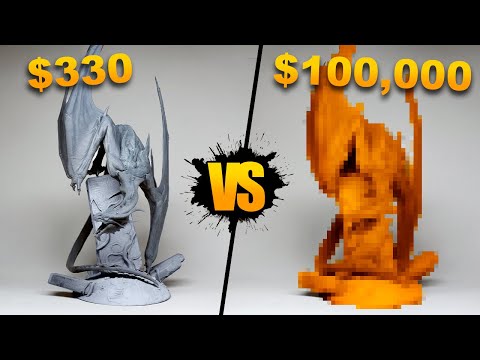 Comparing a $100,000 3D Printer to a $330 home 3D printer