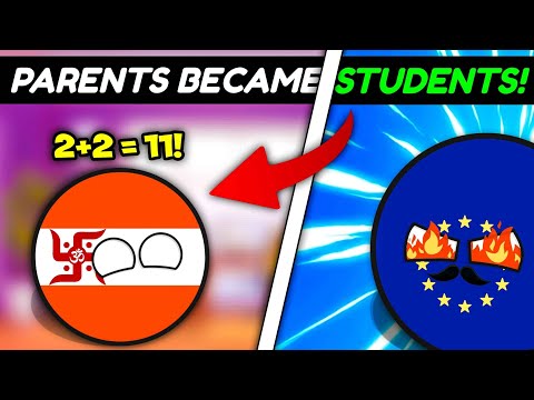 Countryball parents became students 😂 Funny video (P1)