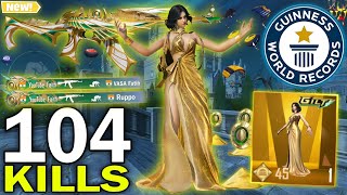 104 KILLS!😍 BEST AGGRESSIVE RUSH GAMEPLAY with BEST OUTFIT in NEW SPOOKY SOIREE MODE🔥PUBG MOBILE