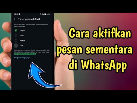 Cara aktifkan pesan sementara di WhatsApp