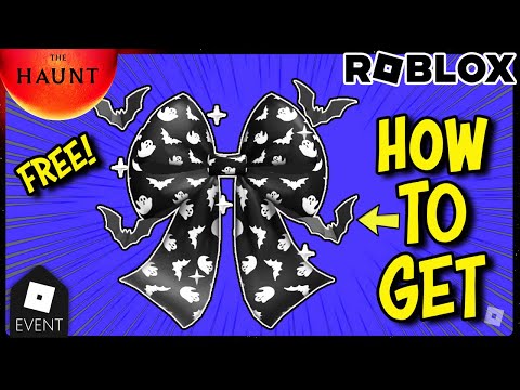 [EVENT] How To Get CUTESY HALLOWEEN BAT AURA WAIST BOW on Roblox - The Haunt FREE UGC