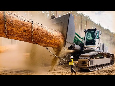 Dangerous Fastest Wood Chipper Machines in Action, Powerful Heavy Woodworking Machines Working