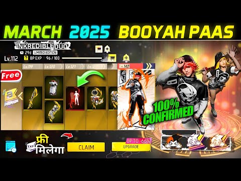 March 2025🔥 Booyah Pass Full Review | Next Month Booyah Pass Free Fire | Free Fire Next Booyah Pass