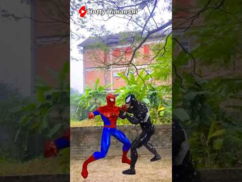 Black Fairy helps Spiderman defeat Venom #shorts #funny #gorilla #venom #spiderman