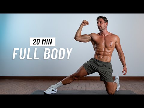 20 Min Full Body Workout - Burn Fat & Build Strength At Home (No Equipment + No Jumping)