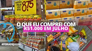 Feira do mês de Julho – Preços subiram? O que consegui comprar esse mês!