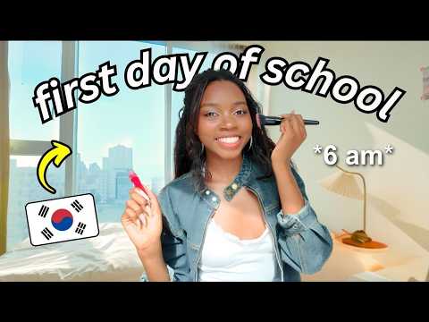 GRWM: FIRST DAY of KOREAN COLLEGE 🇰🇷 *exchange student @KU*