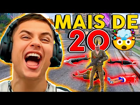 ELIMINEI MAIS DE 20 PESSOAS no GTA RP 😱 (Paulinho o LOKO)