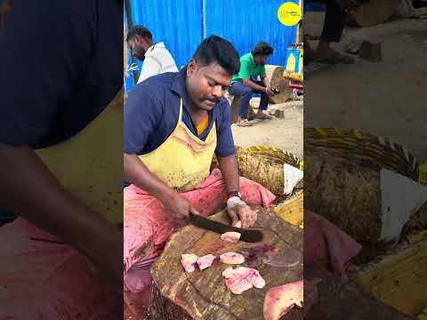 KASIMEDU STINGRAY FISH 🐟 CUTTING VIDEO BY SPEED SELVAM #kasimeduselvam #bigfish #shorts #youtube