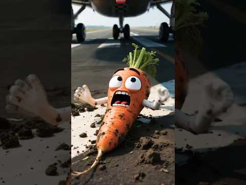 Mr  Carrot's Balloon Crisis. #carrot #cat #shorts #funny