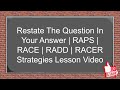 Effective Question Restatement Strategies