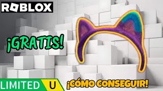 ¡COMO CONSEGUIR UNA DIADEMA CON OREJAS GRATIS EN ROBLOX! [LIMITED 18559 COPIAS] Gabbys Dollhouse😺