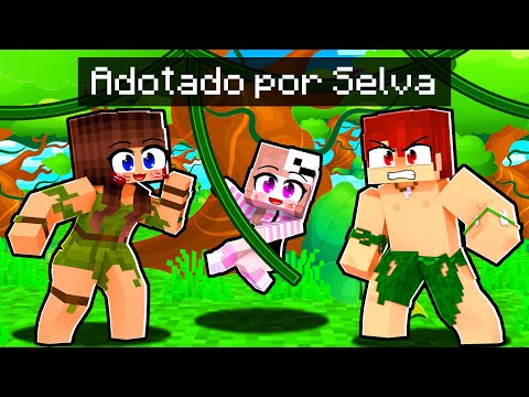 LAYSA foi ADOTADA pela FAMÍLIA SELVAGEM no MINECRAFT!