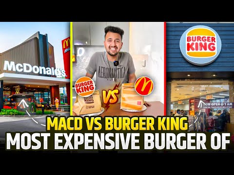 Most Expensive Burgers of MacD vs. Burger King 😱🔥