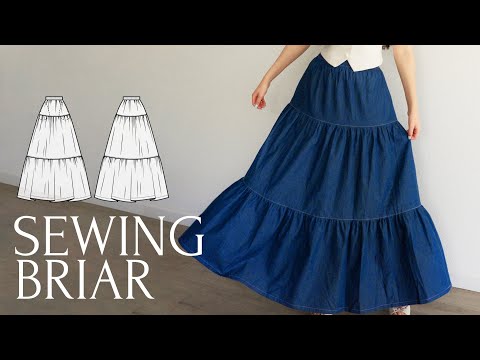 DIY Easy Maxi Tiered Ruffle Skirt + Sewing Pattern