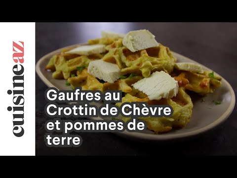 Gaufres au Crottin de Chèvre et pommes de terre