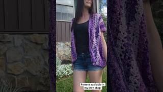 "Cool Breeze" Crocheted Cardigan | Crocheted Wearable