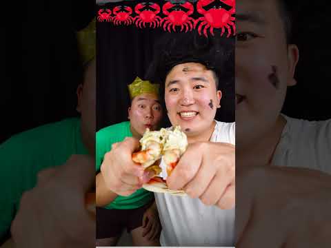 Big VS Small 1~100% Food Challenge | Giant King Crab Funny Mukbang #shorts