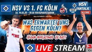 HSV vs 1. FC KÖLN | @jan-niklas1405 VOM 1. FC KÖLN ZU GAST 💙🤍🖤 HSV Fantalk 247