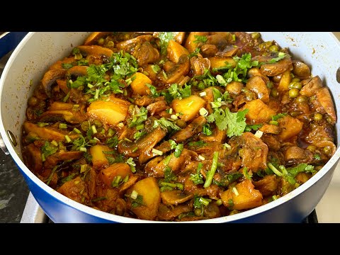 Pan Fried Mushroom and Potato Recipe / vegan recipe