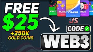Stake US promo code - WEB3 for FREE $25 Bonus on Stake US