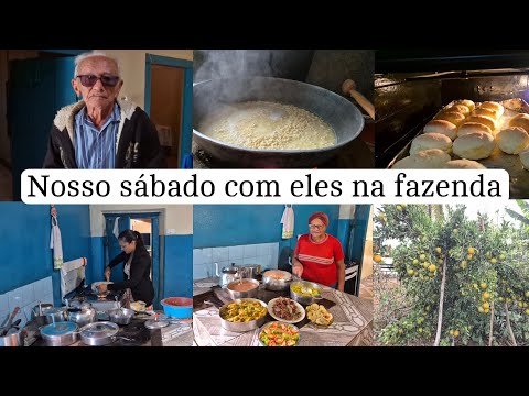 Dia de visitar minha mãe/ passamos o dia com eles / achei ele desanimado/ fiz almoço/ café da tarde
