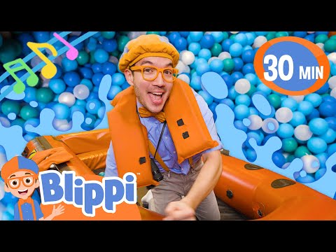 Blippi Loves Boats Sing Along | 30 Mins of Blippi Songs & Music Videos | Healthy Habits for kids