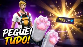 ZEREI O DESCONTO MALUCO COM OS NOVOS CONJUNTOS DOS GATEIROS NO FREE FIRE