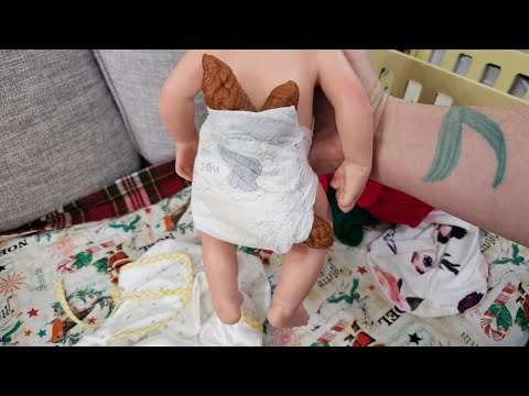 Huge Diaper Blowout!! Poop Explosion for silicone baby doll| Box Opening from @babeside_official